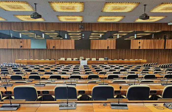 Picture of empty Governing Body meeting room